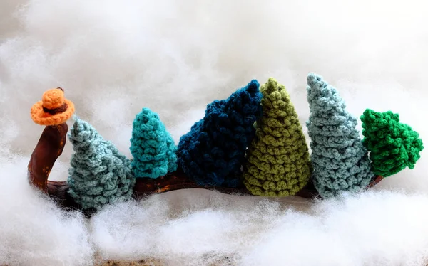 24 Aralık 'ta kış tatili için komik bir konsept, ulaşım noeli — Stok fotoğraf