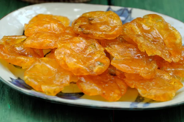 Comida tradicional vietnamita para férias de tet, geléia de kumquat de fr — Fotografia de Stock