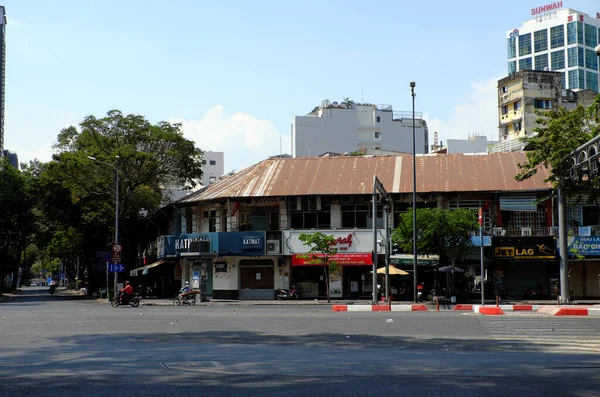 Chi Minh City Viet Nam Avril 2020 Rue Déserte Scène — Photo