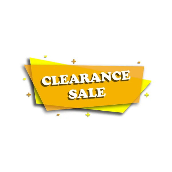 Clearance Sale Promotion Label Advertisement — Stock Photo, Image