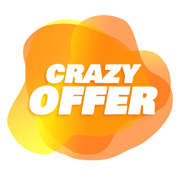 Oferta Ciazy Etiqueta Promoción Publicidad — Foto de Stock