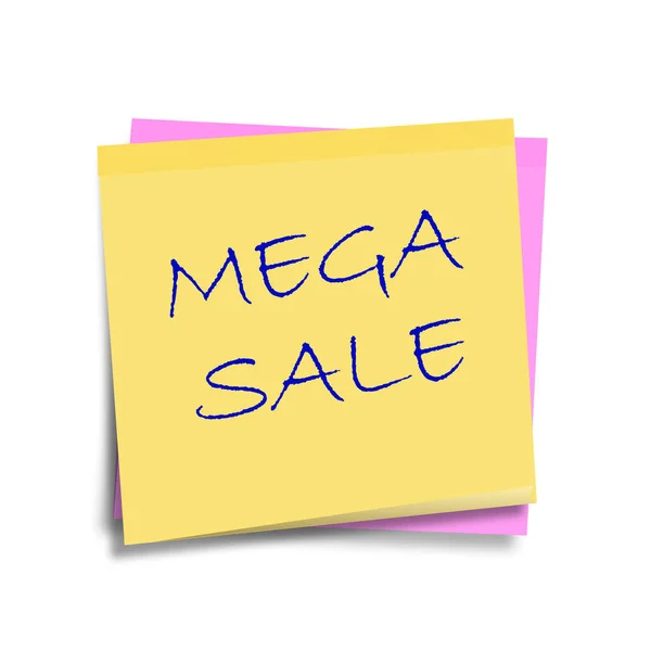 Mega Sale Promotion Label Advertisement — Stock Photo, Image