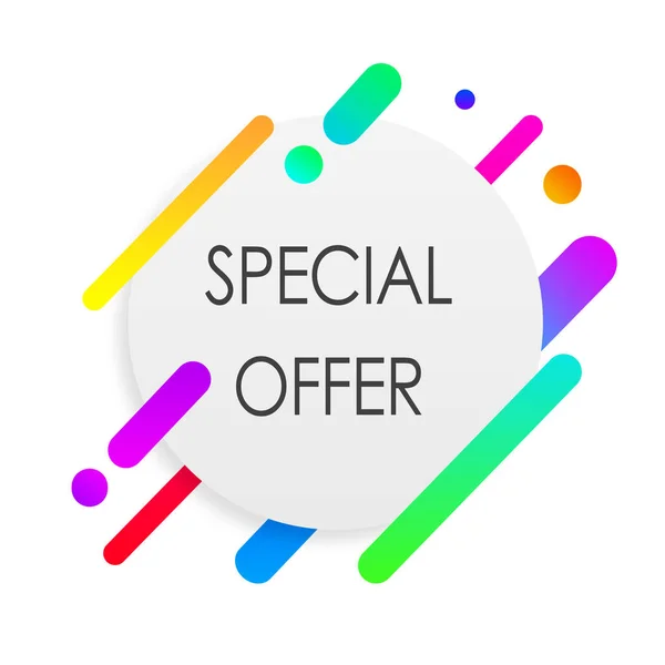 Special Offer Promotion Label Advertisement — 스톡 사진