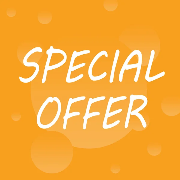 Special Offer Promotion Label Advertisement — Stock Photo, Image