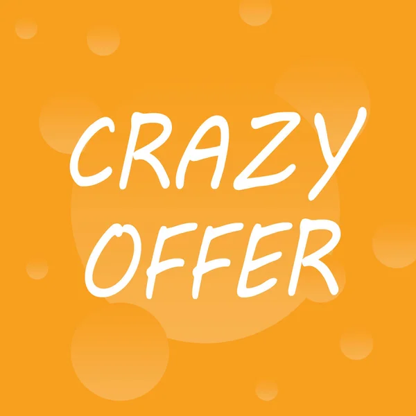 Cyazy Offer Prommion Label Avertisement — стоковое фото