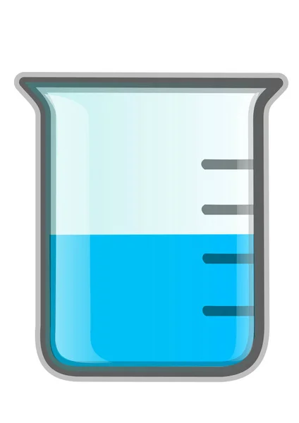 Kolby Laboratoryjne Białym Tle Kolba Chemiczna — Zdjęcie stockowe