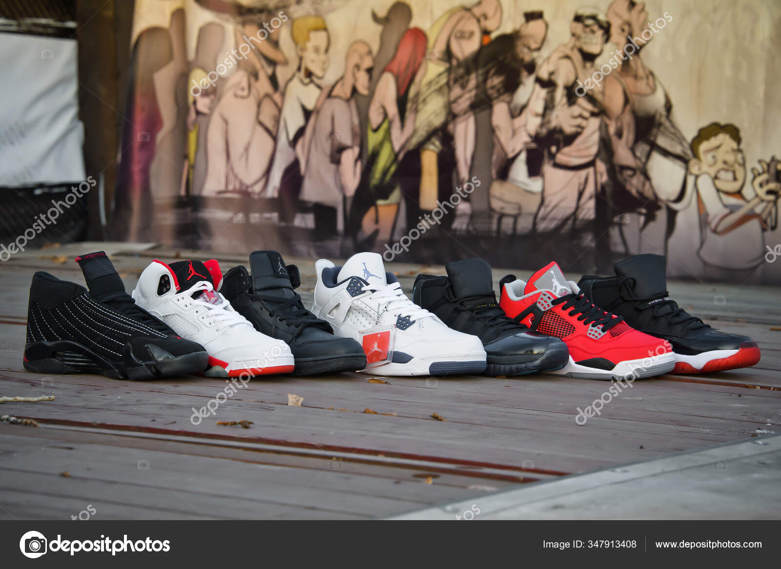 Nike Air Jordan Series Basketball Different Colors Models – Stock Editorial Photo Alavanta #347913408