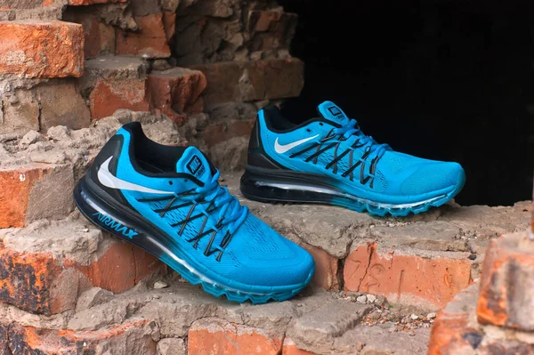 nike air max 2015 dark obsidian and blue running shoes