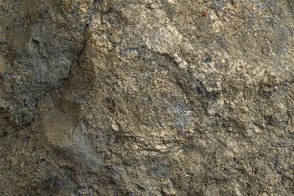 Pirita textura de mineral polimetálico primer plano. Contiene pirita, calcopirita, esfalerita, galena y barita . — Foto de Stock