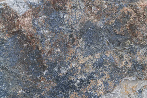 Molibdeno textura mineral primer plano. Contiene feldespato, cuarzo, molibdenita, pirita, calcopirita . — Foto de Stock