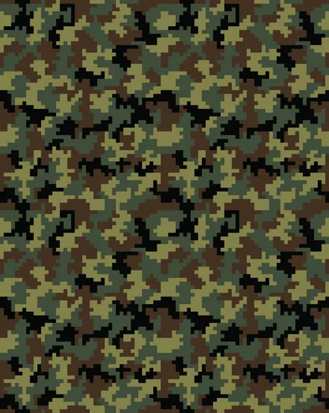 Sans couture de camouflage numérique — Image vectorielle