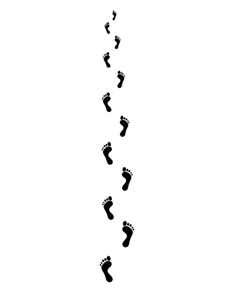 Sentier des pieds nus — Image vectorielle