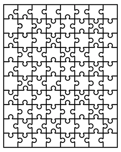 Puzzle, pièces séparées — Image vectorielle