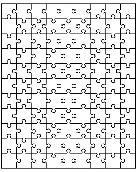 Puzzle, parti separate — Vettoriale Stock