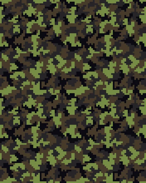 Modèle de camouflage numérique sans couture — Image vectorielle