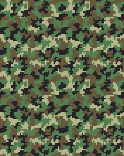 Camuflaje digital sin costuras — Vector de stock