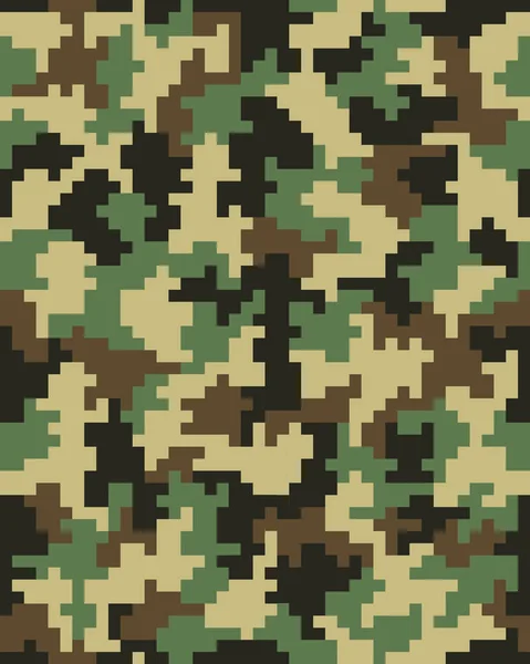 Naadloze Digitale Fashion Camouflage Patroon Vector Achtergrond — Stockvector