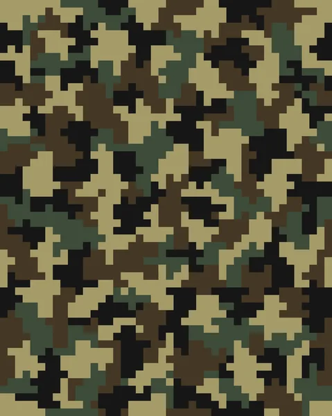 Patrón Camuflaje Moda Digital Sin Costuras Fondo Vectorial — Vector de stock