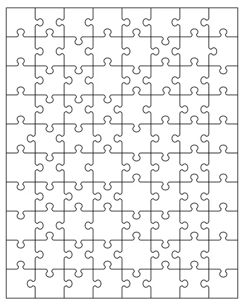 Beyaz bulmaca ayrı bölümlerini gösteren resim