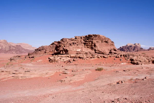 Rock formations in the desert of Wadi Rum — 스톡 사진