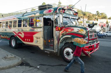Public transport bus in Guatemala