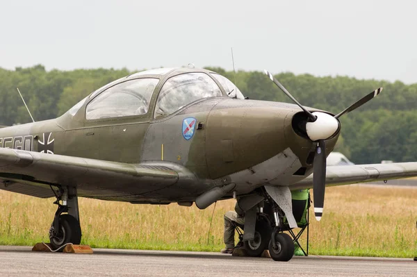 Volkel Netherlands June 2019 Old Historic Military Propeller Plane Airshow — Stockfoto