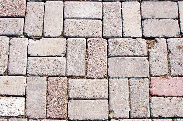 Gray Street Brick Pattern Background — Stock Photo, Image