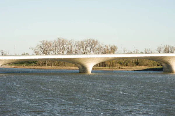 Stuk Waalbrug Waal Brug Nijmegen Nederland — Stockfoto