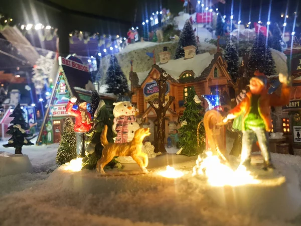 Рождественская деревня — стоковое фото
