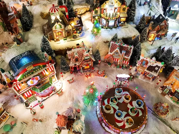 Encantadora aldeia de Natal — Fotografia de Stock