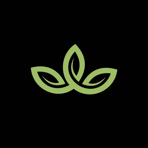 Écologie des feuilles nature Logo Modèle vecteur — Image vectorielle