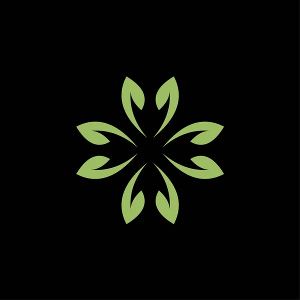 Naturaleza de la ecología de la hoja Logo Plantilla vector — Vector de stock