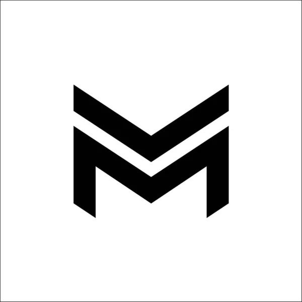 MV VM letter vector logo — Stock Vector