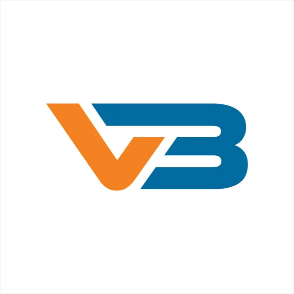 Iniciais logotipo VB desenhos vetoriais abstratos —  Vetores de Stock