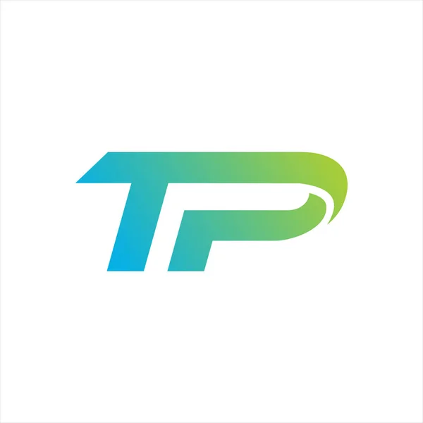 Initialen Tp logo abstracte vector ontwerpen — Stockvector