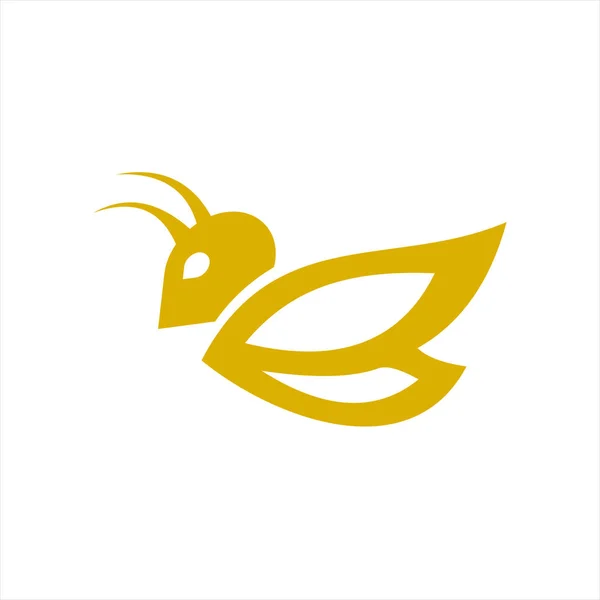 Bienenkonzepte Logo Vektor Grafik abstrakte Vorlage — Stockvektor