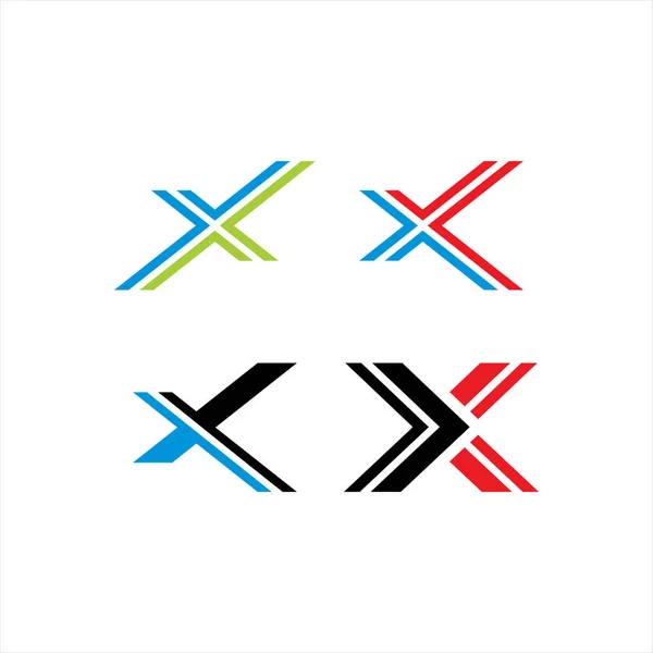 Letter X logo vector set — Stock Vector