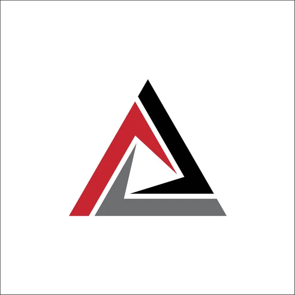 Ilustracja logo streszczenie Trójkąt wektor znak — Wektor stockowy