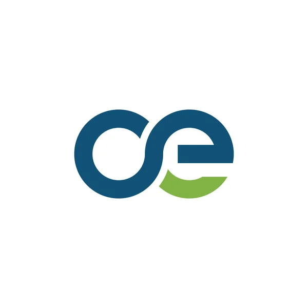 Initial OE logo vector — 스톡 벡터