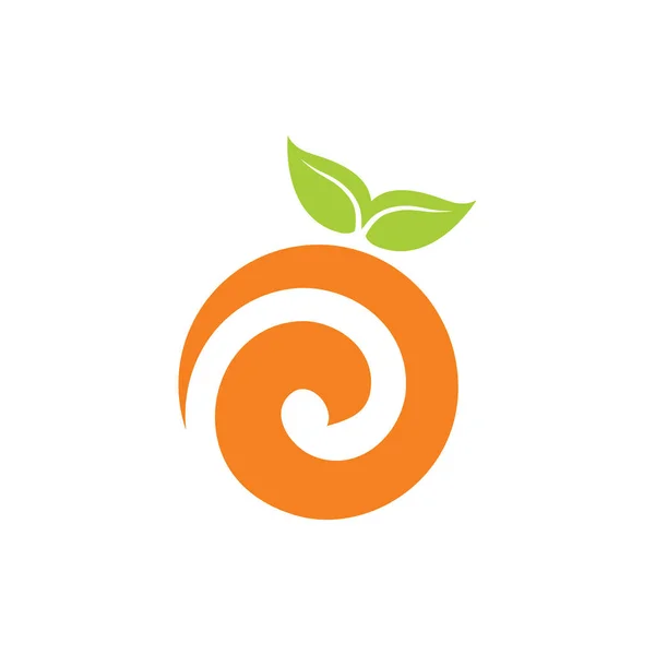 Oranje logo abstracte vector ontwerpen — Stockvector