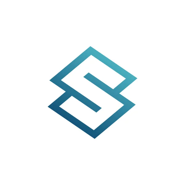Inicial S icono del logotipo elementos de plantilla de diseño — Vector de stock