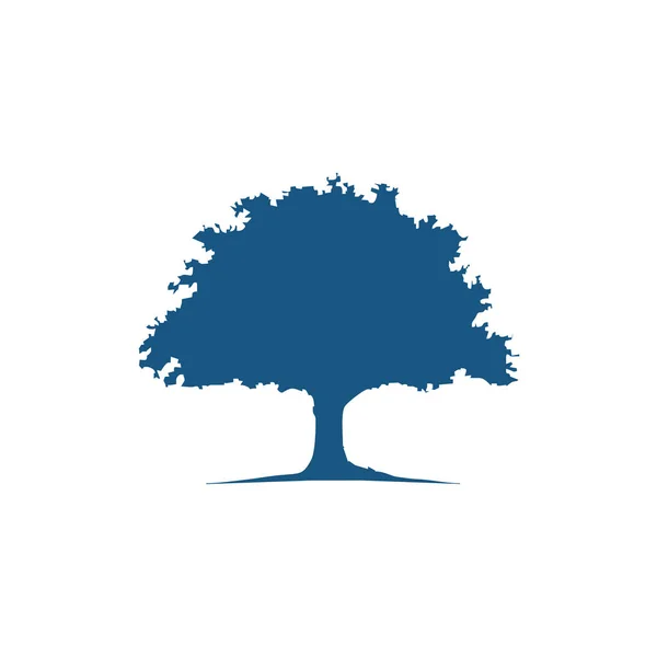 Carvalho Árvore ícone logotipo vetor —  Vetores de Stock