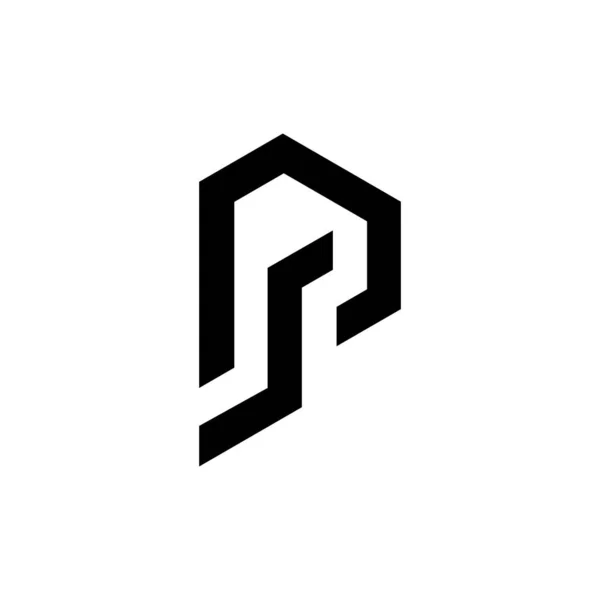 PS letter logo template — 스톡 벡터