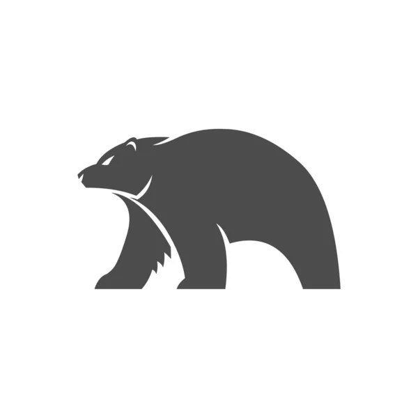Oso polar logo vector animal — Archivo Imágenes Vectoriales