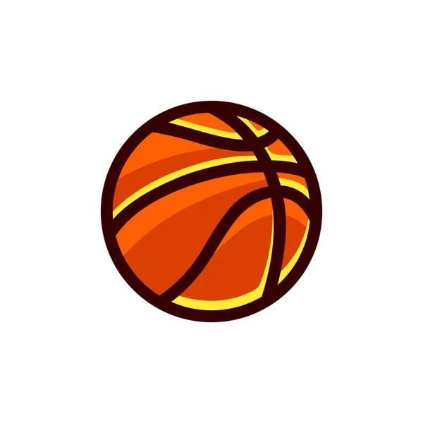 Doodle illustration of a basket ball — Stock Vector