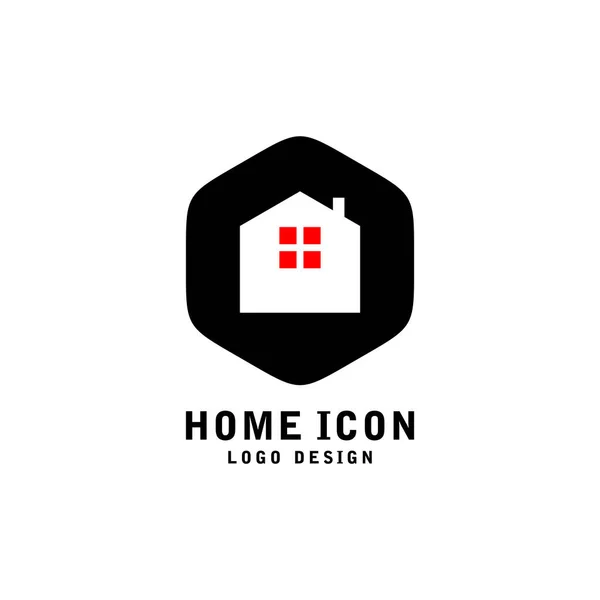 Home Logo Vektor abstrakte Vorlage — Stockvektor