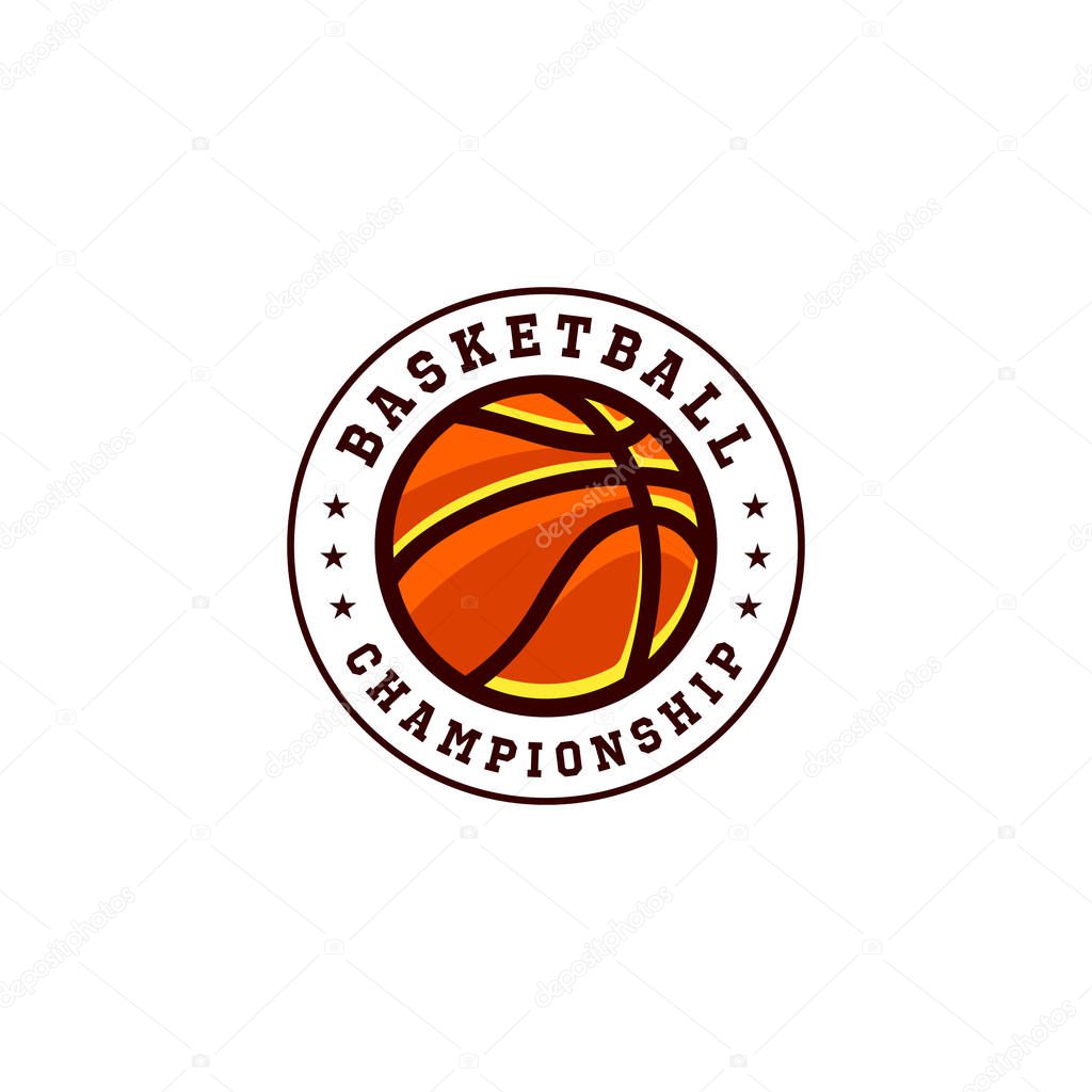 Basketball logo emblem vector