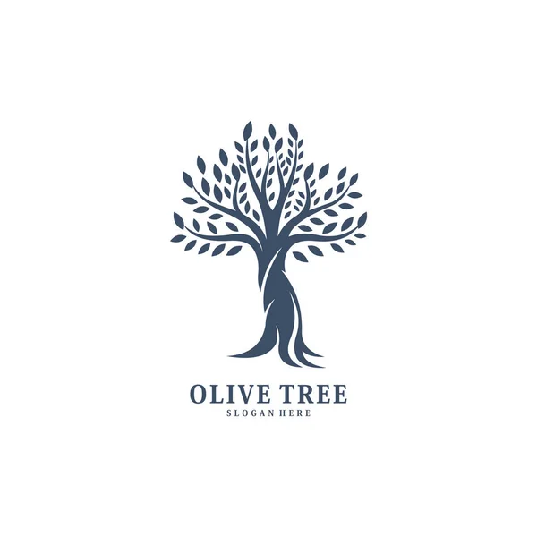 Logo Drzewa Oliwnego Wektor Projekt — Wektor stockowy