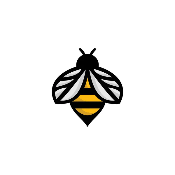 Logo Abeja Vector Diseño Animal — Archivo Imágenes Vectoriales