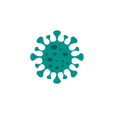 Virüs corona logo vektör tasarımı